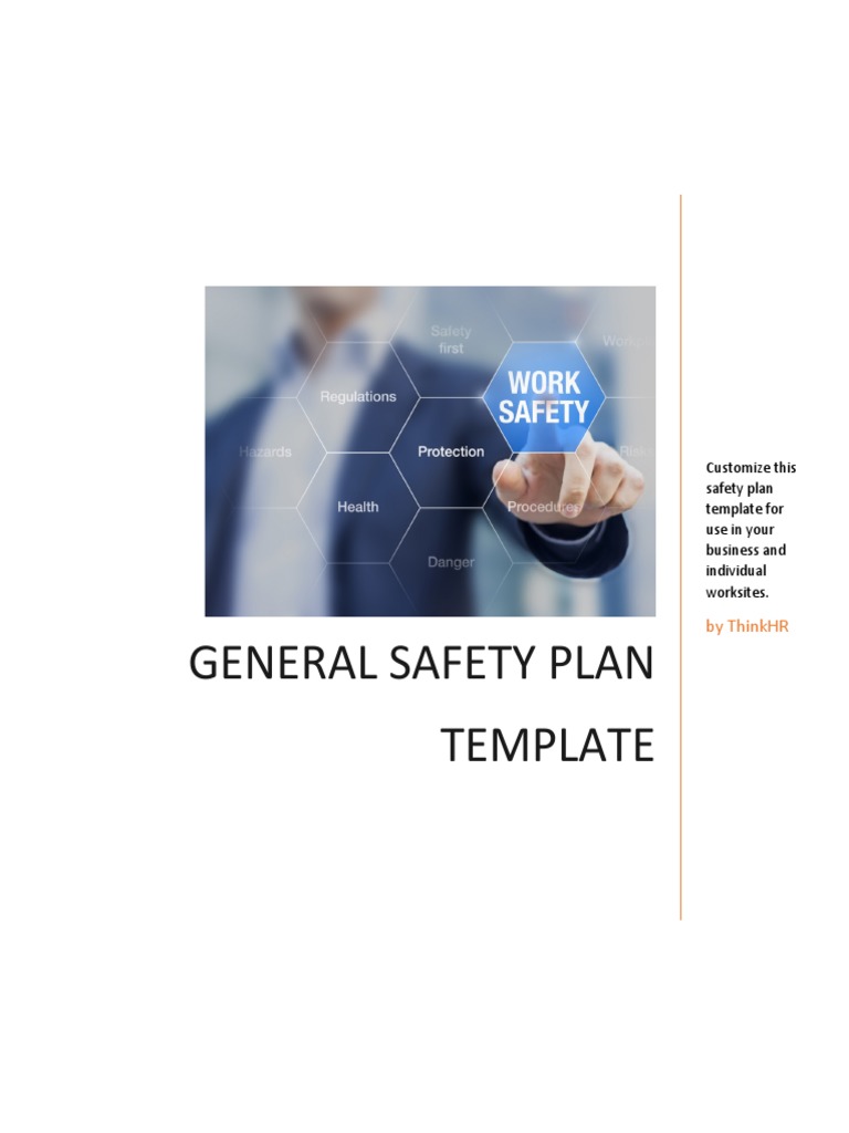 General Safety Plan Template: by Thinkhr Download Free PDF