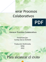 Presentacion Generar Procesos Colaborativos
