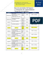 Sección 1000 Calendario de Actividades Del Espacio Pedagógico Rafael Lainez Desarrollo de Capital Humano