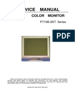 P774B-2NT Series Color Monitor Service Manual