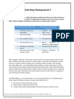 Marketing Management-3: Factors That Would Make It Easy Factors That Would Make It Difficult