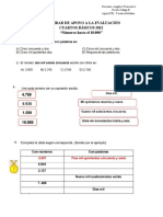 Actividad de Apoyo A La Evaluacion Numeracion