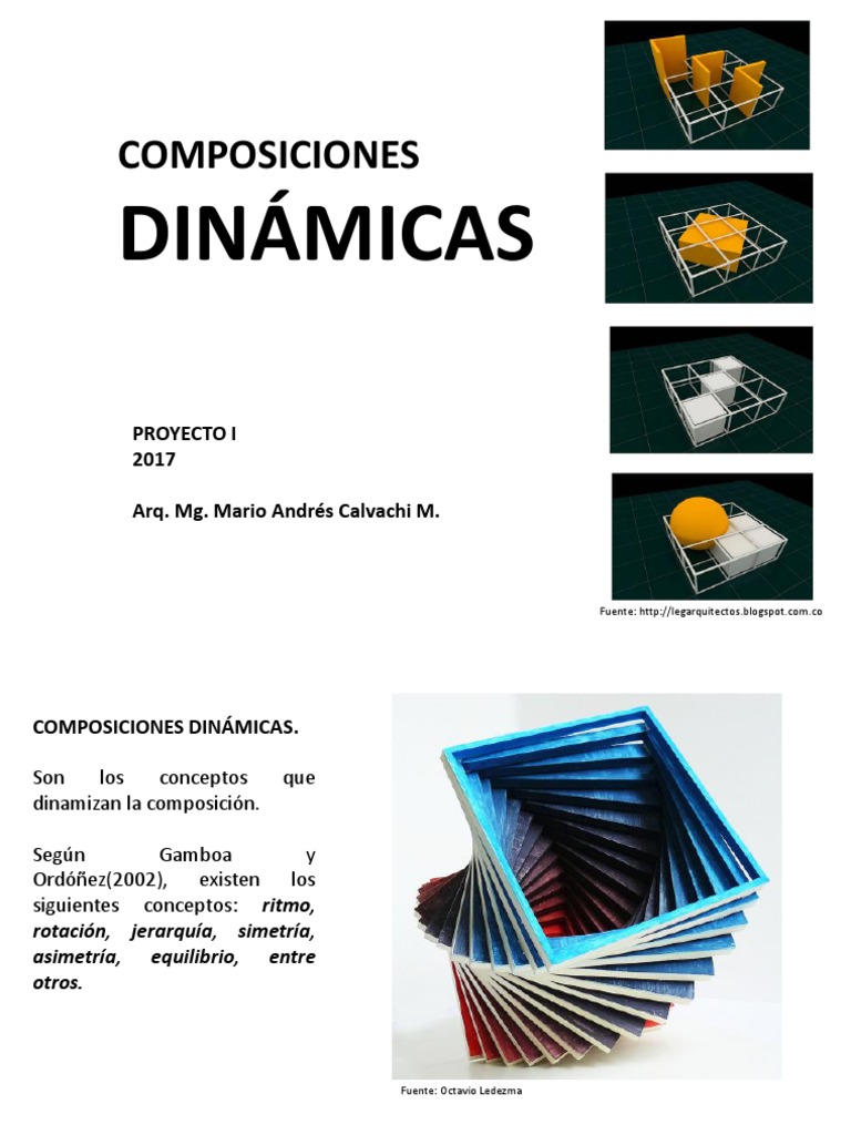 Composición Dinámica en Diseño Arquitectónico | PDF | Simetría | Rotación