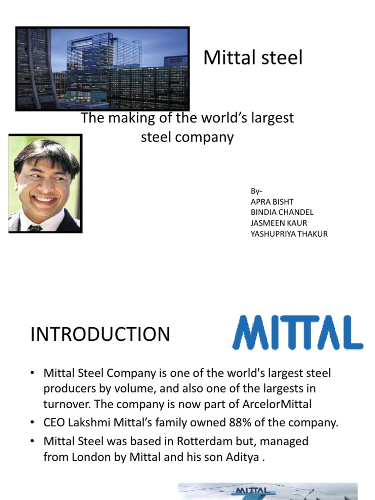 Aditya Mittal - ArcelorMittal, CEO, Education