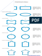 Plantilla Llaveros Plasticos Sublimables