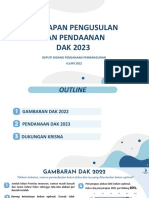 Deputi Pendanaan - Persiapan Pengusulan Dan Pendanaan DAK 2023