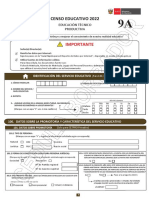 Cedula 9A Censo Educativo 2022