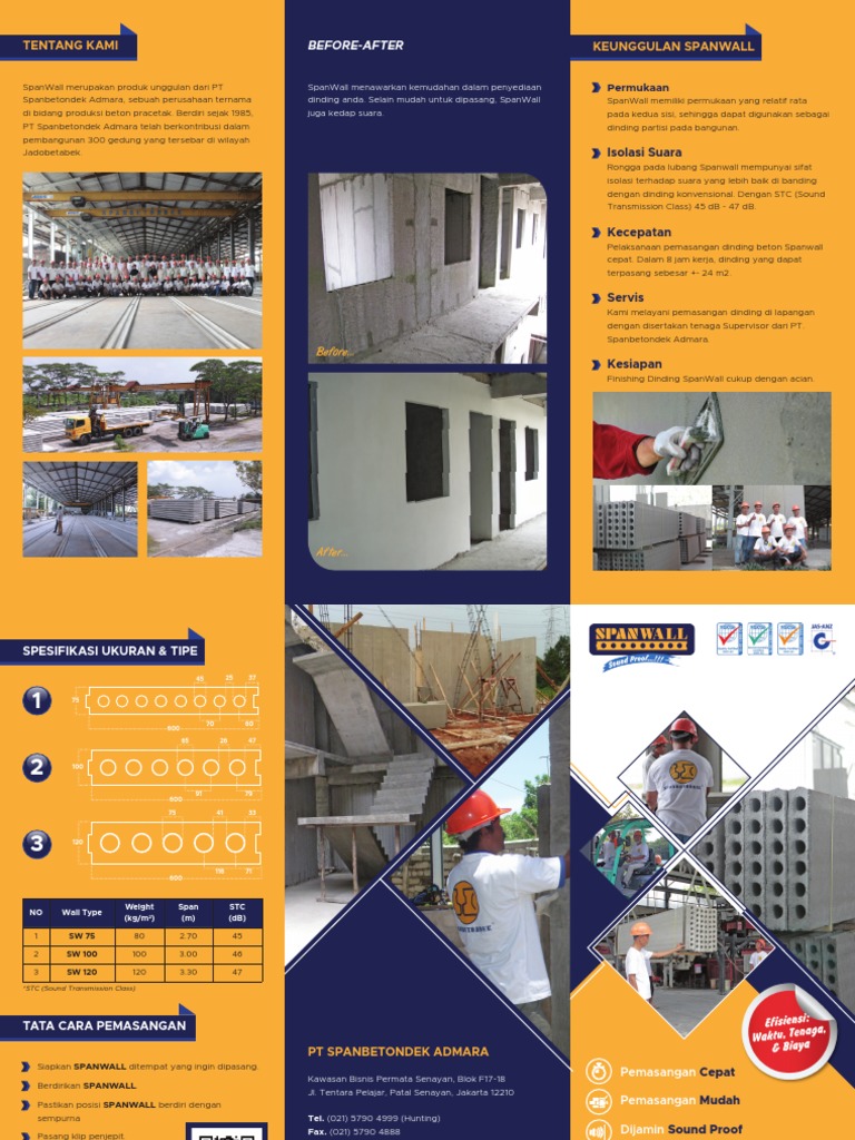 Keunggulan Dinding SpanWall PT Spanbetondek | PDF