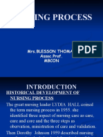 Nursing Process: Mrs - Blesson Thomas Assoc - Prof. Mbcon