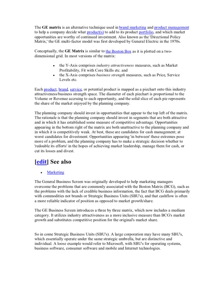 Understanding the GEC Model in Strategy | PDF | Marketing | Business