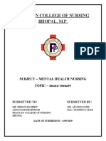 Pragyan College of Nursing Bhopal, M.P.: Subject - Mental Health Nursing Topic