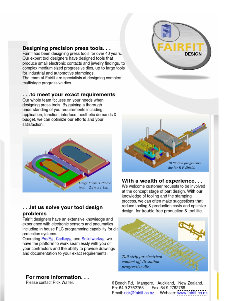 007 Tool Design Brochure | PDF