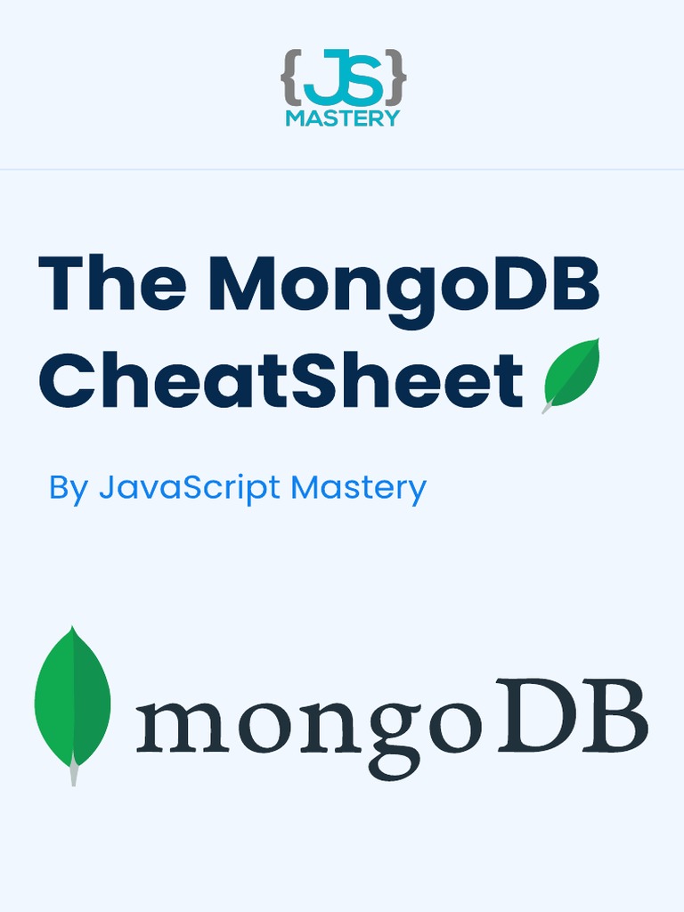 MongoDB CheatSheet 2022 | PDF
