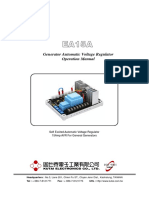 Generator Automatic Voltage Regulator Operation Manual