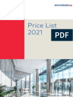 Lista de Pret 2021 Dormakaba Romania