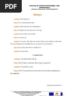 dialog 3 test oral person for a Play Dealing With Role Complaint Dialogue