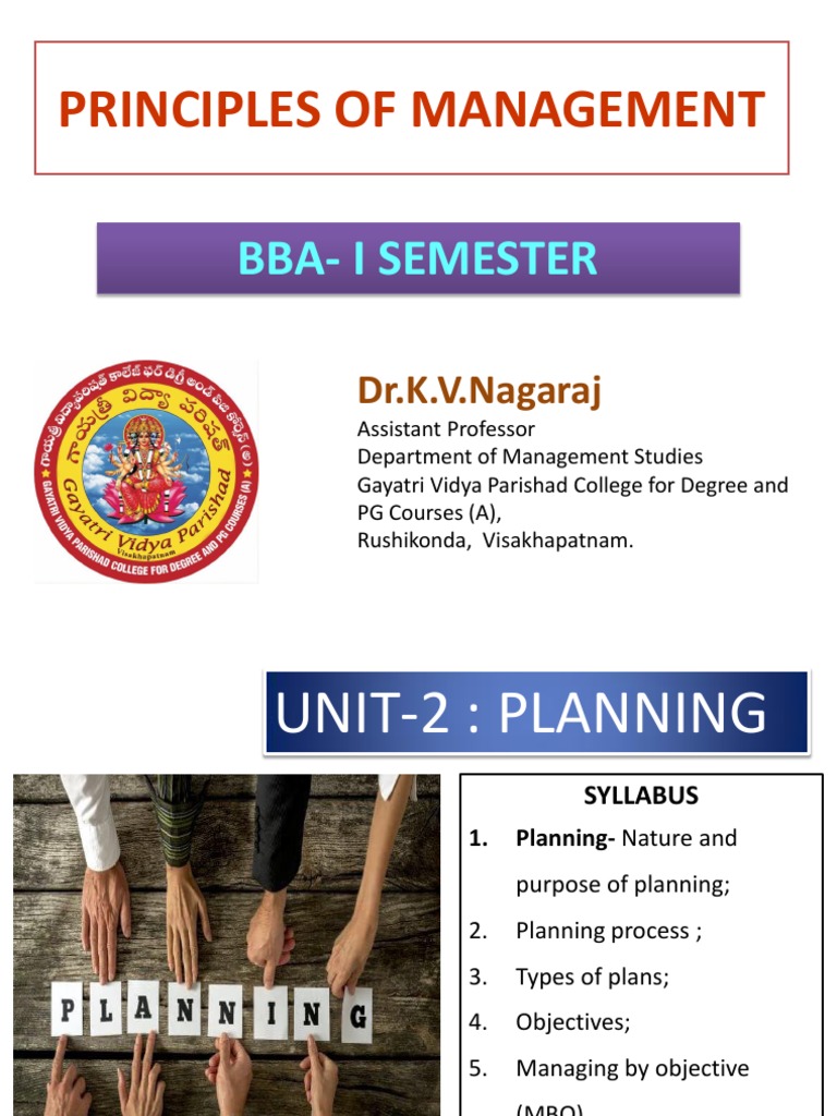 Bba Pom Unit2 PDF PDF Performance Appraisal Goal