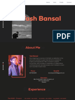 Yash Bansal: Home Work Profile Contact