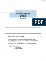 Application: Work: Some Notes About Work