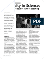 Creativity in Science:: The Heart and Soul of Science Teaching