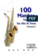 100 Mambos Sax Alto Tenor Merengue