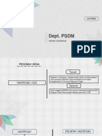 Penyampaian Proker Bidang Kaderisasi, Dept. PSDM