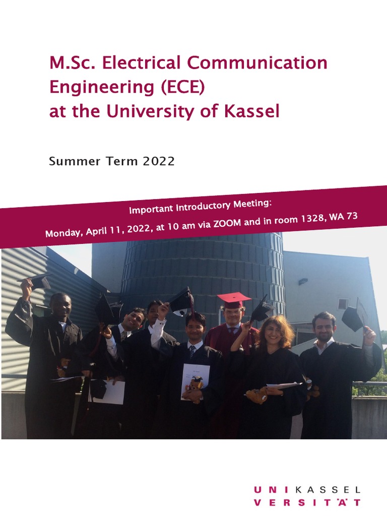 M.Sc. Electrical Communication Engineering (ECE) at The University of