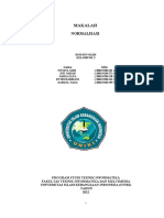 Makalah Normalisasi Basis Data