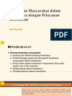 Kesehatan Masyarakat Kaitannya Dengan Pelayanan Kebidanan