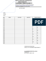 Form Daftar Hadir