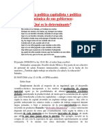 Economía Política Capitalista y Política Económica de Sus Gobiernos