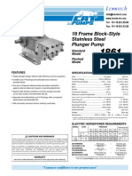 Lenntech 1861 Stainless Steel Plunger Pump Spec Sheet