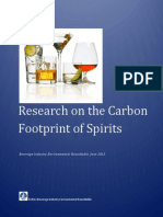 Research On The Carbon Footprint of Spirits