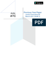 AAI ATC Junior Executive 25 March 2021 (Shift 1) English