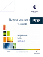 Workshop On Battery Testing Procedures (2014)