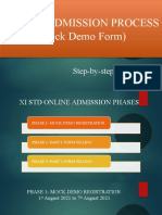 (Mock-Demo-Form) Online Admission Process PPT 2021-22