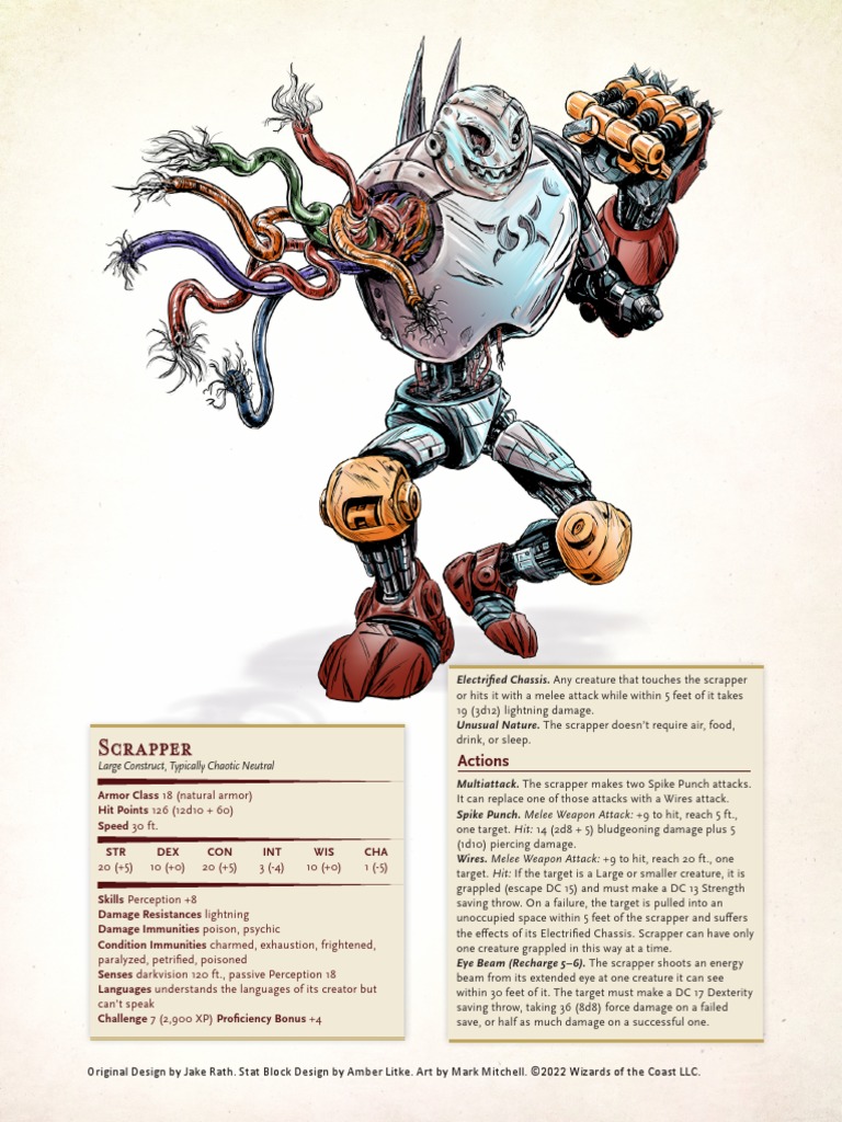 DND Extralife Scrapper PDF Tabletop Games Entertainment