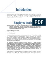Employment Testing Is The Practice of Administering Written