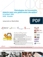 Estrategias de Innovación Abierta para Una Gobernanza Disruptiva