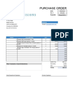 Purchase Order JUST PROVISIONS - JP22-049