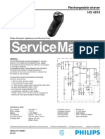 Service Manual: Rechargeable Shaver HQ 4819