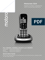 Motorola CD4: Digital Cordless Telephone With Answering Machine