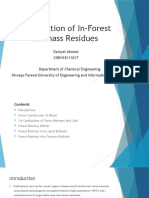 Gasification of In-Forest Biomass Residues for Energy