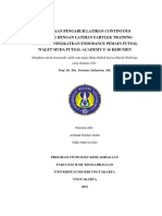 Perbedaan Pengaruh Latihan Continuous Training Dengan Latihan Fartlek Training Dalam Meningkatkan Endurance Pemain Futsal Walet Muda Futsal Academy U