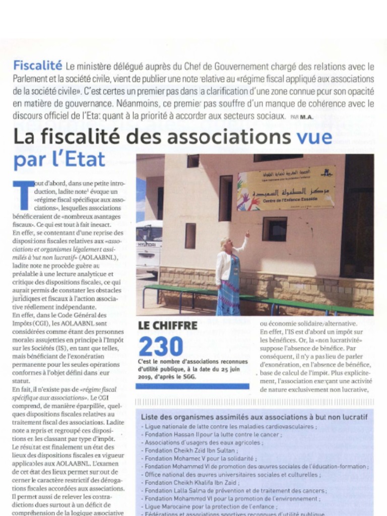 Fiscalite Des Associations | PDF