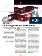 VW Racing Drop and Raise Plates: VW Tech Tip VW Tech Tip