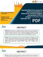 Standardized Instrument For Assessing Psychiatric, Behavioral, Sexual Problems, and QOL in Children and Adult With DSD