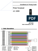 Fingerprint Terminal Ac-2200: Installation & Wiring Guide