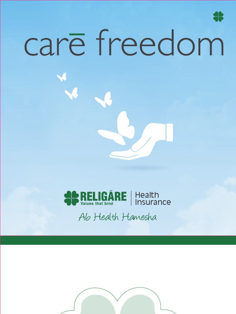 Care Freedom (Health Insurance Product) Brochure PDF Insurance