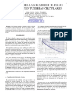 Informe de Laboratorio de Flujo A Presión en Tuberías Circulares